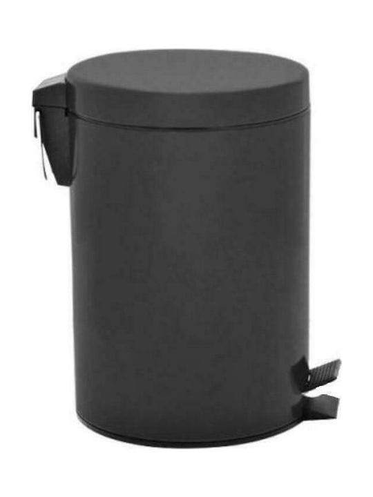 Χαρτοδοχείο σειρά ΙΝΟΧ-430 Μαύρο Ματ 30L / ΚΑ30Μ